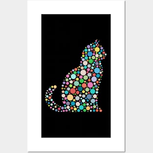 Cat Happy International Dot Day 2024 Polka Dot Men Women Kid Posters and Art